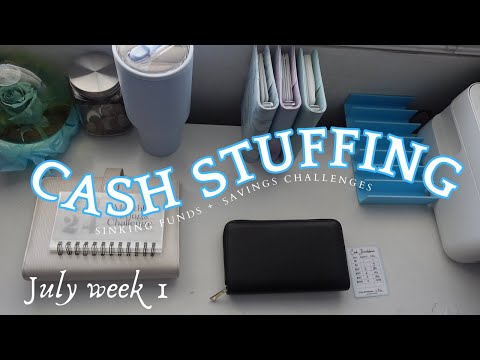 Cash Stuffing July week #1 | $676 | #howtosavemoney #cashenvelopessystem