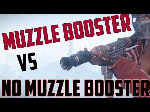 Rust: Custom SMG - Muzzle Booster vs No Muzzle Booster