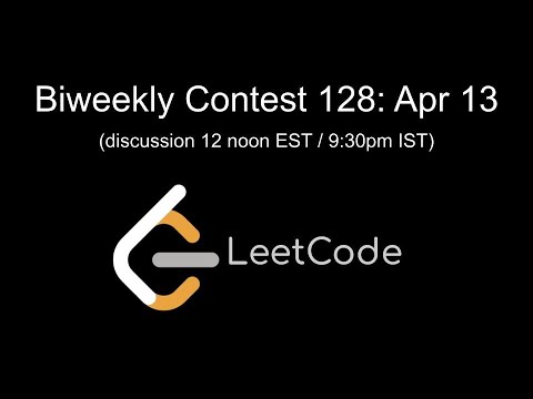 LeetCode Biweekly Contest #128 Livestream!