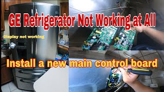 How to Fix GE Refrigerator Not Working At All | Display Not Working & No Cooling | Model PGSS5RKZCSS