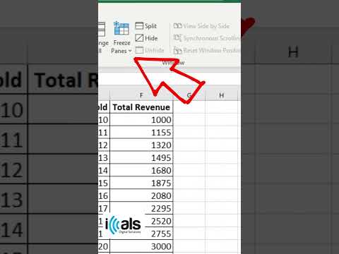 How to Freeze Rows and Columns Simultaneously in Excel | Microsoft Excel Tutorial | iCals Digital