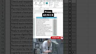 Track To Do List in Excel #excel #excelfunctions #exceltips