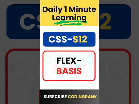 CSS Flex-Basis Property #shorts #youtubeshorts #shortsvideo #codingrank #css #frontend #coding #css3