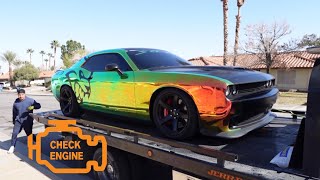 DRIFTING MY MANUAL HELLCAT MADE MY WATER PUMP EXPLODE!