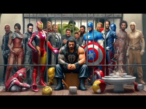 Iron man with WWE champion roman reigns with imran Khan