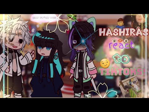 ✨~Hashiras react to tiktoks!~ ✨    🤡demon slayer kny react to 👁👄👁    Pt  1pt