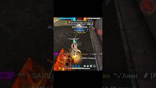 free fire 1 VS 3 impossible just 1 second 😱