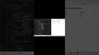 html table double border #html5 #javascript #shorts #short