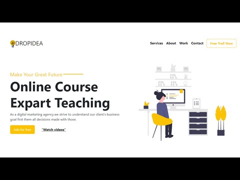 DROPIDEA Education website design React js