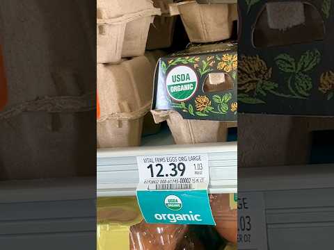 Right Now Organic EGGS are very expensive!!