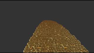 golden waterfall particle