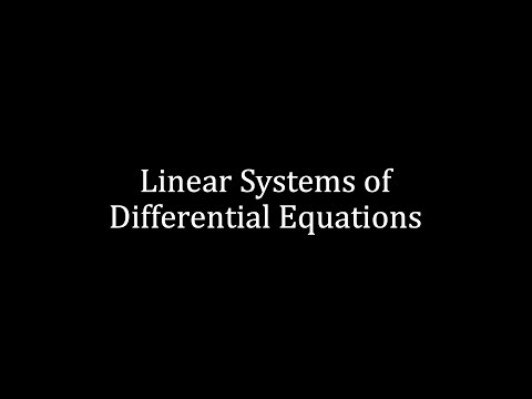 E2 - Systems of Differential Equations