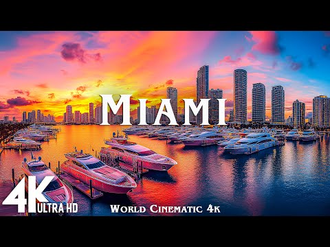 MIAMI 4K ULTRA HD [60FPS] • Best Views of This Vibrant City & Epic Music