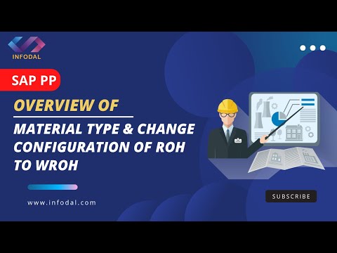 Overview of material type & Change configuration of ROH to WROH | SAP PP | Infodal