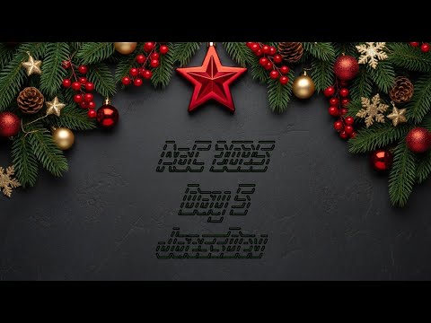 Advent of Code 2025 Day 5 - Stream Recording