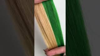 Kowabunga green over 5 levels of hair 💚 #shorts #hairdye