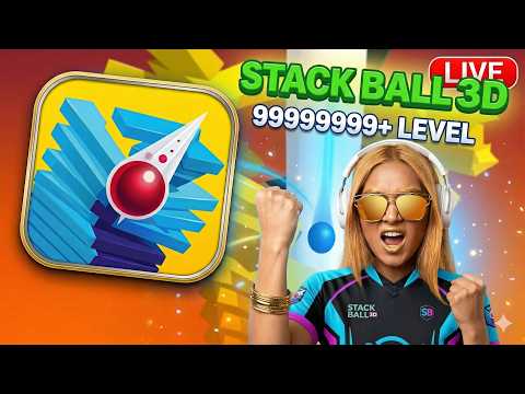 Stack Ball Live Part 100! 🎮🔴 #live #stackballlive #shortslive