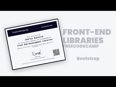 Front End Development Libraries: FreeCodeCamp Bootstrap