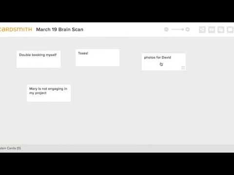 Monkey Mind Brain Scan Exercise in Cardsmith