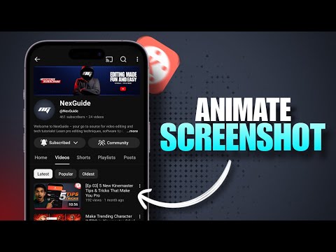 Turn a Screenshot into Smooth & Cinematic Animation in Kinemaster! 