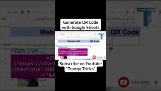 Generate QR Codewith Google Sheets #shorts #viralshorts #google_sheets