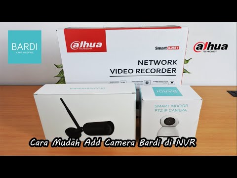 Easy Way to Connect Bardi IP Camera to Dahua NVR | The IP Camera can be viewed on TV!