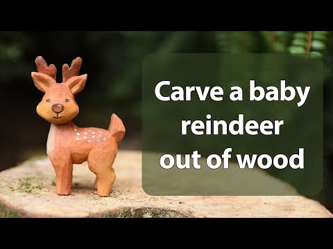 How to Carve a Deer Out of Wood | Simple Whittling Tutorial