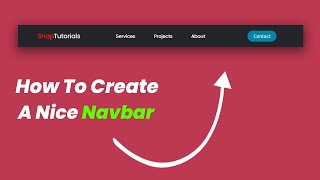 How To Create: Flex Box Navbar With Logo | Simple | Easy