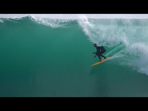 Local pro surfers charge a clean walling pointbreak - WEDGY ENTRY, MEAT GRINDER ON EXIT