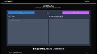 How to Use CSS Minifier | Minify CSS for Faster Websites | https://cssminifier.in