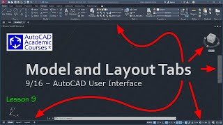 AutoCAD User Interface - Model and Layout Tabs