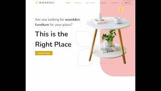 Woodies HTML CSS landing page