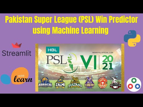 Pakistan Super League (PSL) Win Predictor Using Machine Learning | Streamlit |  Python |  Sklearn