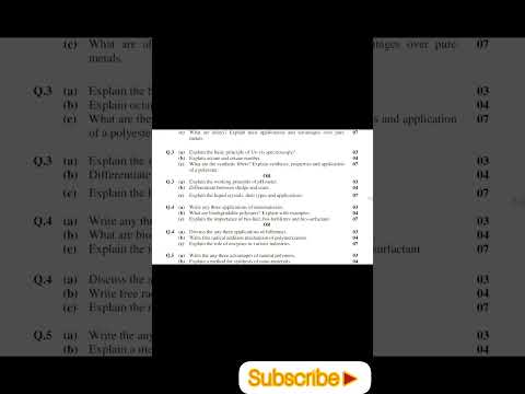 GTU chemistry fy paper (sem-1/2) engineering ||#gtupaper old question paper||