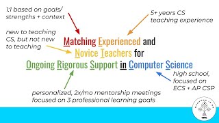 Equity Focused Peer Mentoring for High School CS Teachers [SIGCSE 2022]