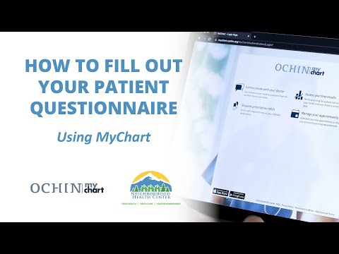 How To Fill Out Your Patient Questionnaire Using MyChart