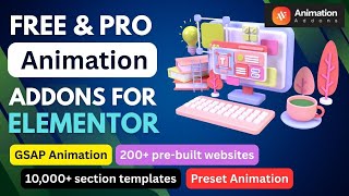 Free Animation Addons for Elementor Plugin | GSAP Animation for WordPress Website