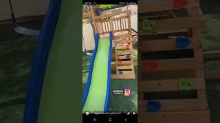 مجموعة زحليقة ومرجيحة رهيبة للأطفال | Kids Outdoor Playground