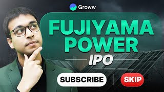 Fujiyama Power Systems IPO Review | Fujiyama Power Systems IPO business, strengths, risks and more