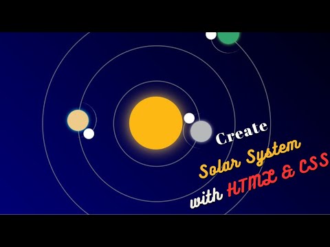 Create Solar System Animation with HTML & CSS!! CSS Advance Animation Tutorial
