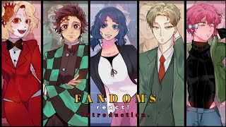 🖇️ FANDOMS react to Each other | 𝗜𝗡𝗧𝗥𝗢𝗗𝗨𝗖𝗧𝗜𝗢𝗡 | 2x speed | ❕Read the description ❕