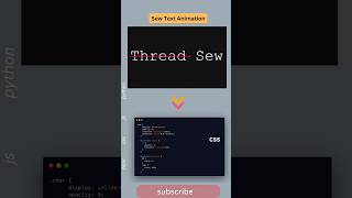 Magical Thread Effect Using Only Code! 💻🪡
