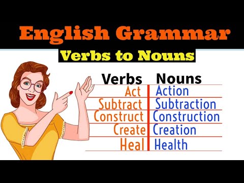 Change 50 Verbs to Noun| verbs to noun| Change verbs to noun #englishgrammar #verbs # nouns#Grammar