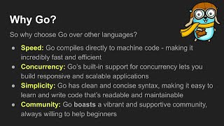 Why Chose Go