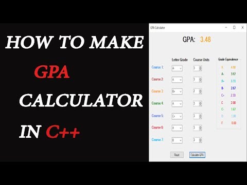 Gpa Calculator in c++