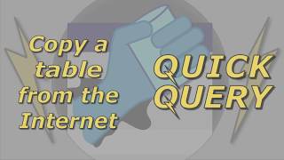 Power Query Tips - Copy a table from the Internet