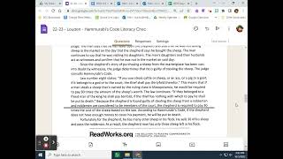 Hammurabi's Code Literacy Check