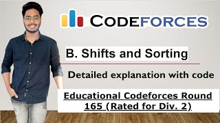 B. Shifts and Sorting, Educational Codeforces Round 165 detailed Solution with Code.