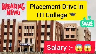 Placement Drive in ITI College 🎓 #placement #placementdrive #nursingstaff #traineejobs #itijobs #iti