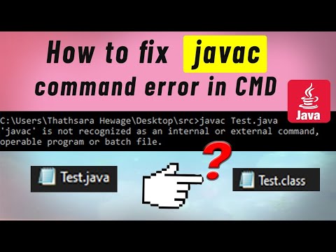 Javac is not recognized as an internal or external command |  Error solved on command prompt